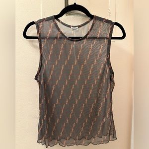 Inamorata mesh tank. One size.